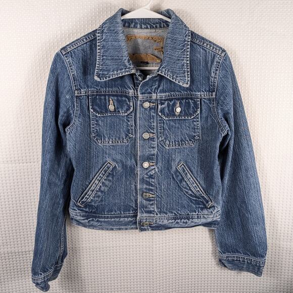 Diesel Italy Denim Jacket Swoopes Model Medium Women's Vintage 90s Y2K Mexico - Picture 1 of 8